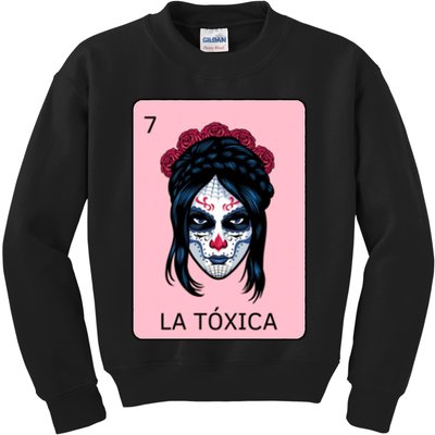 La Toxica Sugar Skull  Kids Sweatshirt