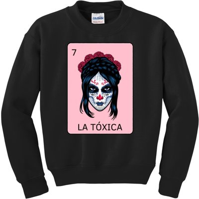 La Toxica Sugar Skull  Kids Sweatshirt