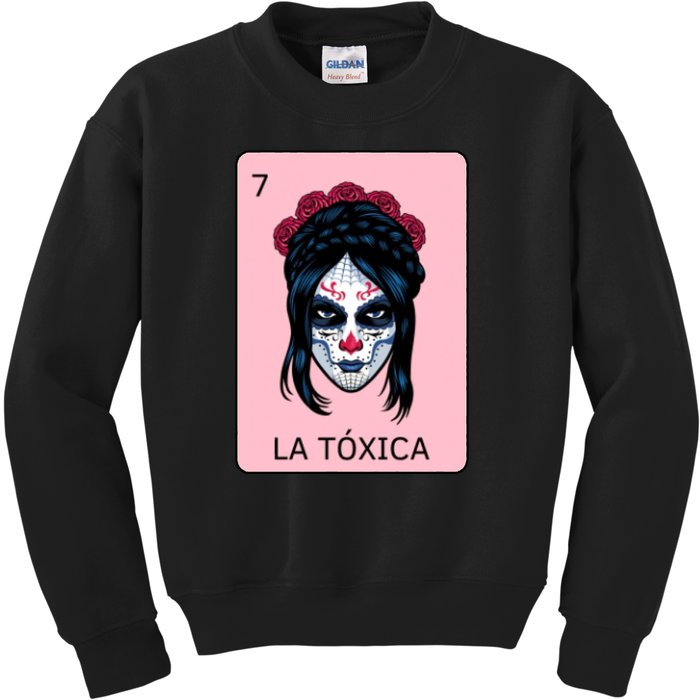 La Toxica Sugar Skull  Kids Sweatshirt