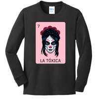 La Toxica Sugar Skull  Kids Long Sleeve Shirt