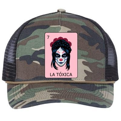 La Toxica Sugar Skull  Retro Rope Trucker Hat Cap