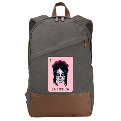 La Toxica Sugar Skull  Cotton Canvas Backpack