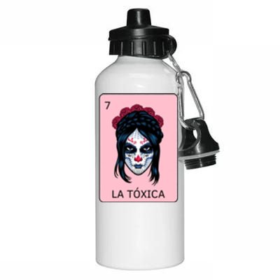 La Toxica Sugar Skull  Aluminum Water Bottle