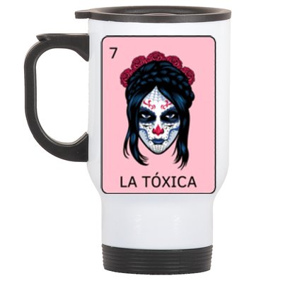 La Toxica Sugar Skull  Stainless Steel Travel Mug