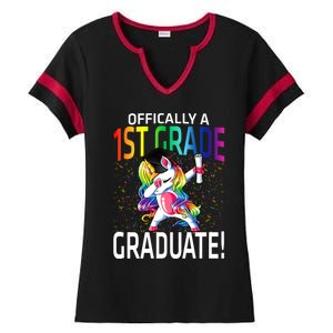 Ly A 1St Grade Graduate Unicorn Cute Gift Ladies Halftime Notch Neck Tee