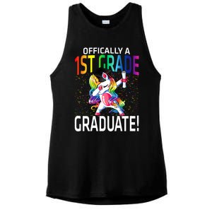 Ly A 1St Grade Graduate Unicorn Cute Gift Ladies PosiCharge Tri-Blend Wicking Tank