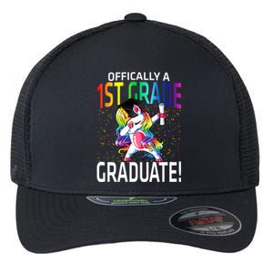 Ly A 1St Grade Graduate Unicorn Cute Gift Flexfit Unipanel Trucker Cap