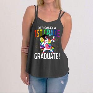 Ly A 1St Grade Graduate Unicorn Cute Gift Women's Strappy Tank