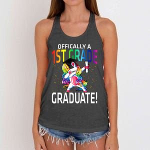 Ly A 1St Grade Graduate Unicorn Cute Gift Women's Knotted Racerback Tank