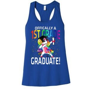 Ly A 1St Grade Graduate Unicorn Cute Gift Women's Racerback Tank