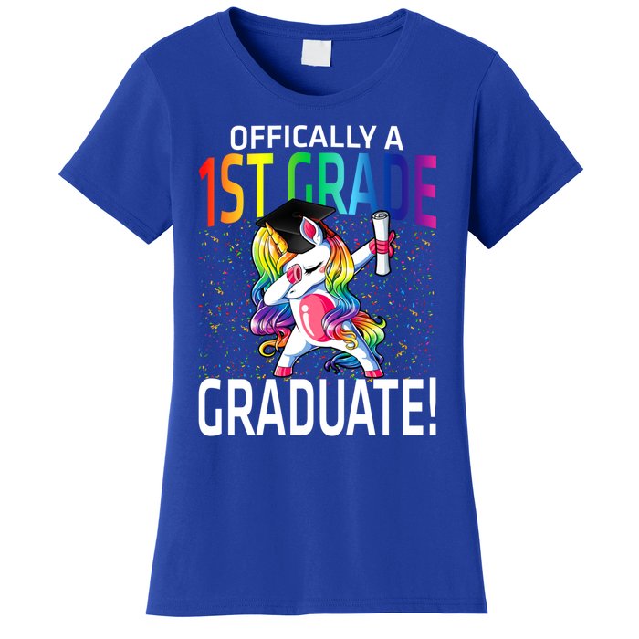 Ly A 1St Grade Graduate Unicorn Cute Gift Women's T-Shirt