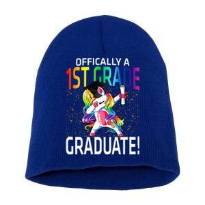 Ly A 1St Grade Graduate Unicorn Cute Gift Short Acrylic Beanie