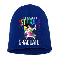 Ly A 1St Grade Graduate Unicorn Cute Gift Short Acrylic Beanie