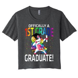 Ly A 1St Grade Graduate Unicorn Cute Gift Women's Crop Top Tee