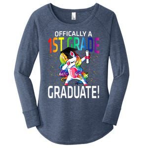 Ly A 1St Grade Graduate Unicorn Cute Gift Women's Perfect Tri Tunic Long Sleeve Shirt