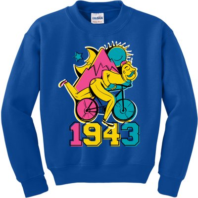 Lsd Acid 1943 Hofn Bicycle Day Psychedelic Trip Lysergic Cute Gift Kids Sweatshirt