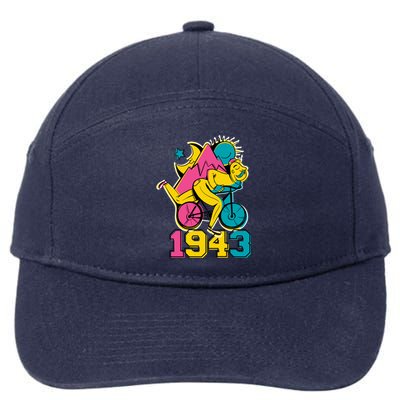 Lsd Acid 1943 Hofn Bicycle Day Psychedelic Trip Lysergic Cute Gift 7-Panel Snapback Hat