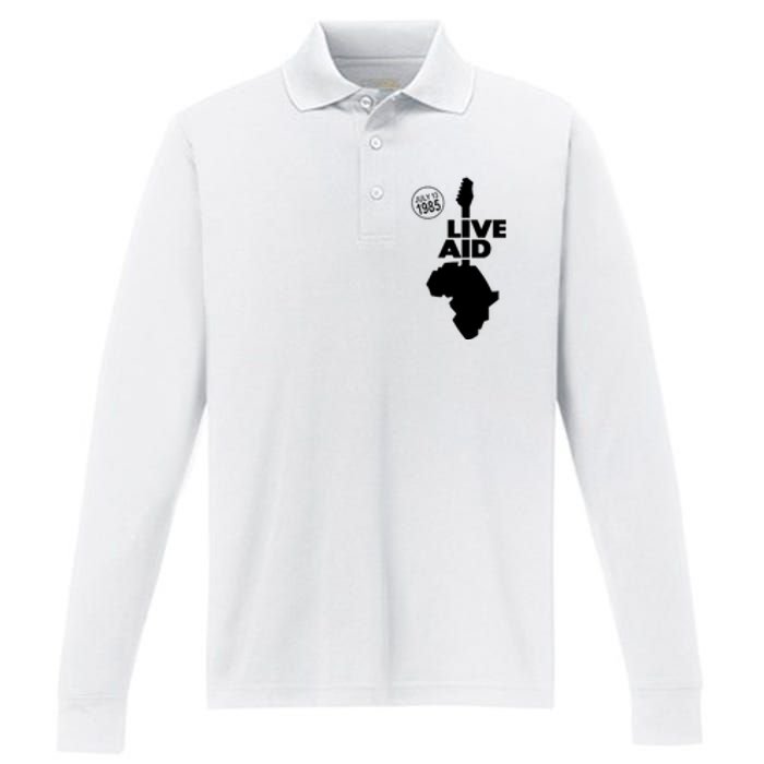 Live Aid 1985 Performance Long Sleeve Polo