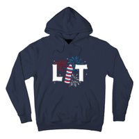 Lit American 4th Of July US Patriotic Pride Gift Hoodie