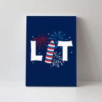 Lit American 4th Of July US Patriotic Pride Gift Canvas