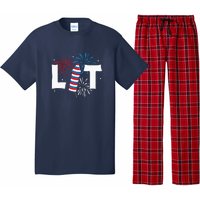 Lit American 4th Of July US Patriotic Pride Gift Pajama Set