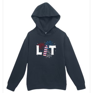 Lit American 4th Of July US Patriotic Pride Gift Urban Pullover Hoodie