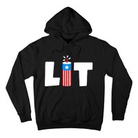 Lit American 4th of July US Patriotic Pride Hoodie