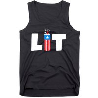 Lit American 4th of July US Patriotic Pride Tank Top