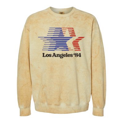 Los Angeles 84 Nostalgic La Retro Vintage Colorblast Crewneck Sweatshirt