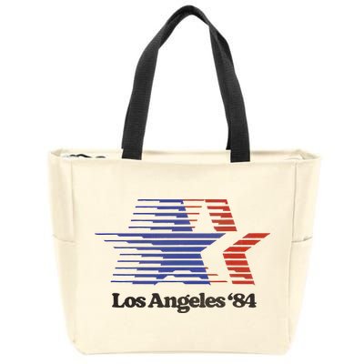 Los Angeles 84 Nostalgic La Retro Vintage Zip Tote Bag
