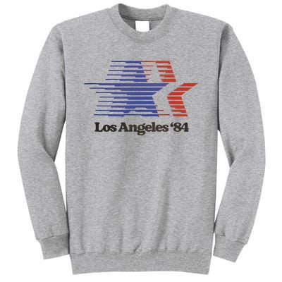 Los Angeles 84 Nostalgic La Retro Vintage Tall Sweatshirt