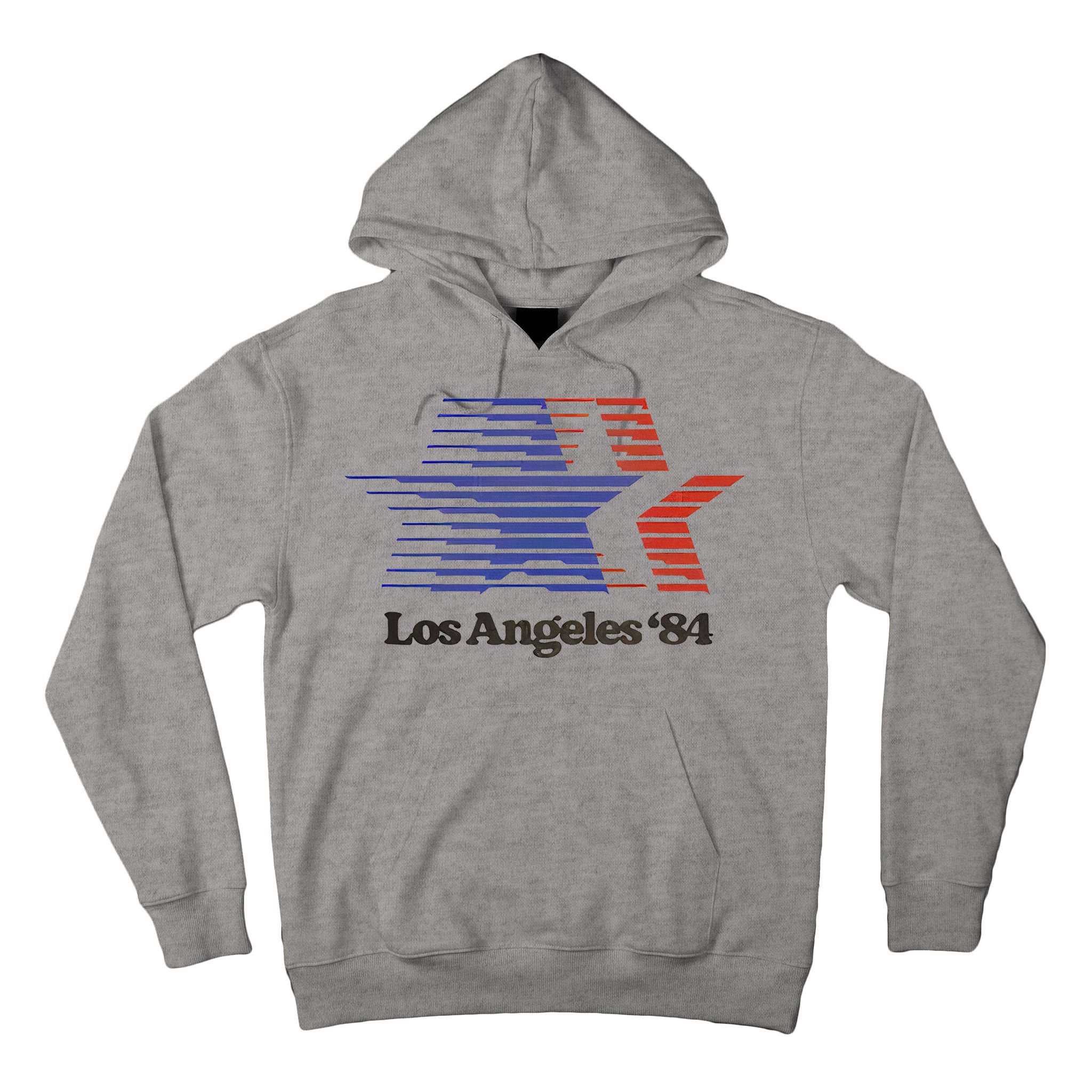 Los Angeles 84 Nostalgic La Retro Vintage Tall Hoodie