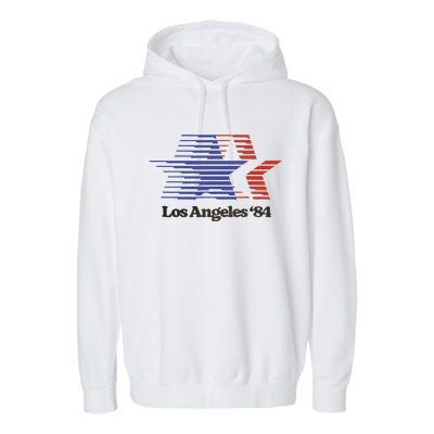 Los Angeles 84 Nostalgic La Retro Vintage Garment-Dyed Fleece Hoodie