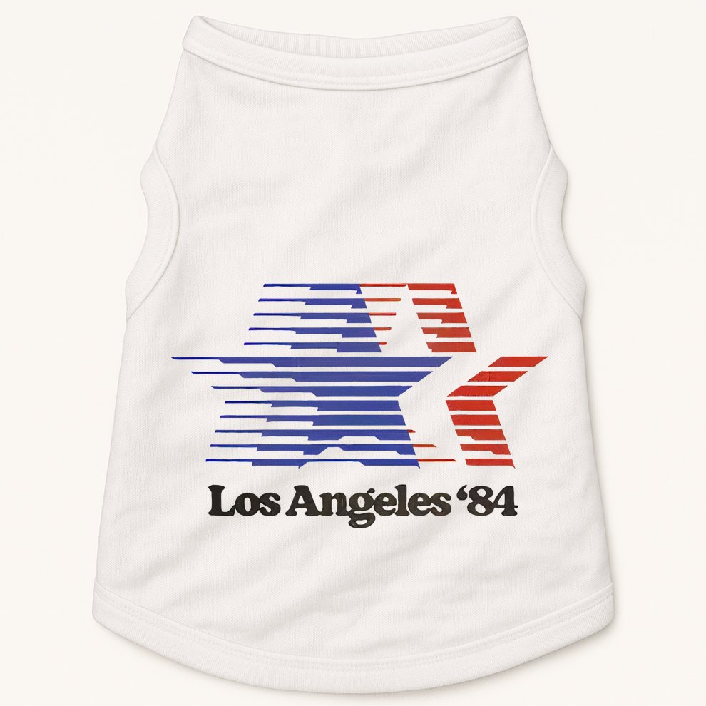 Los Angeles 84 Nostalgic La Retro Vintage Doggie Tank
