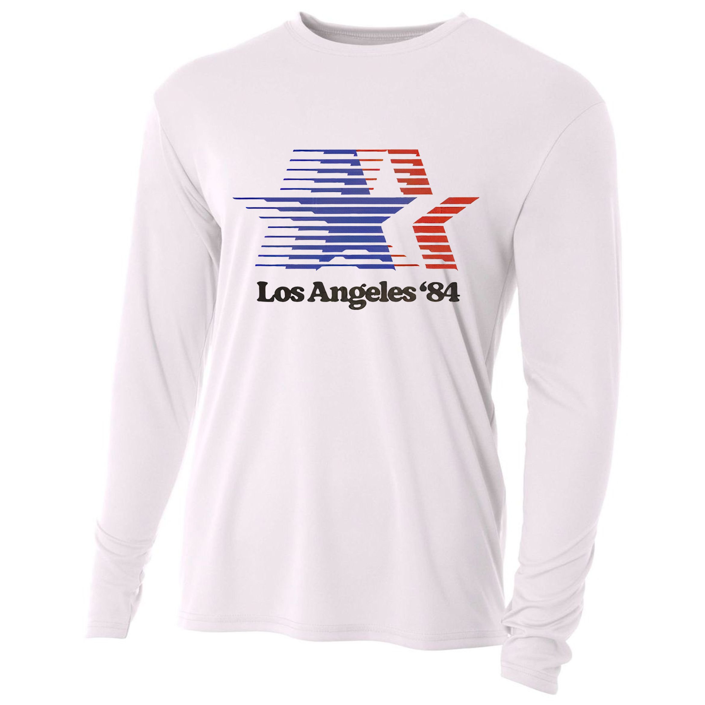 Los Angeles 84 Nostalgic La Retro Vintage Cooling Performance Long Sleeve Crew
