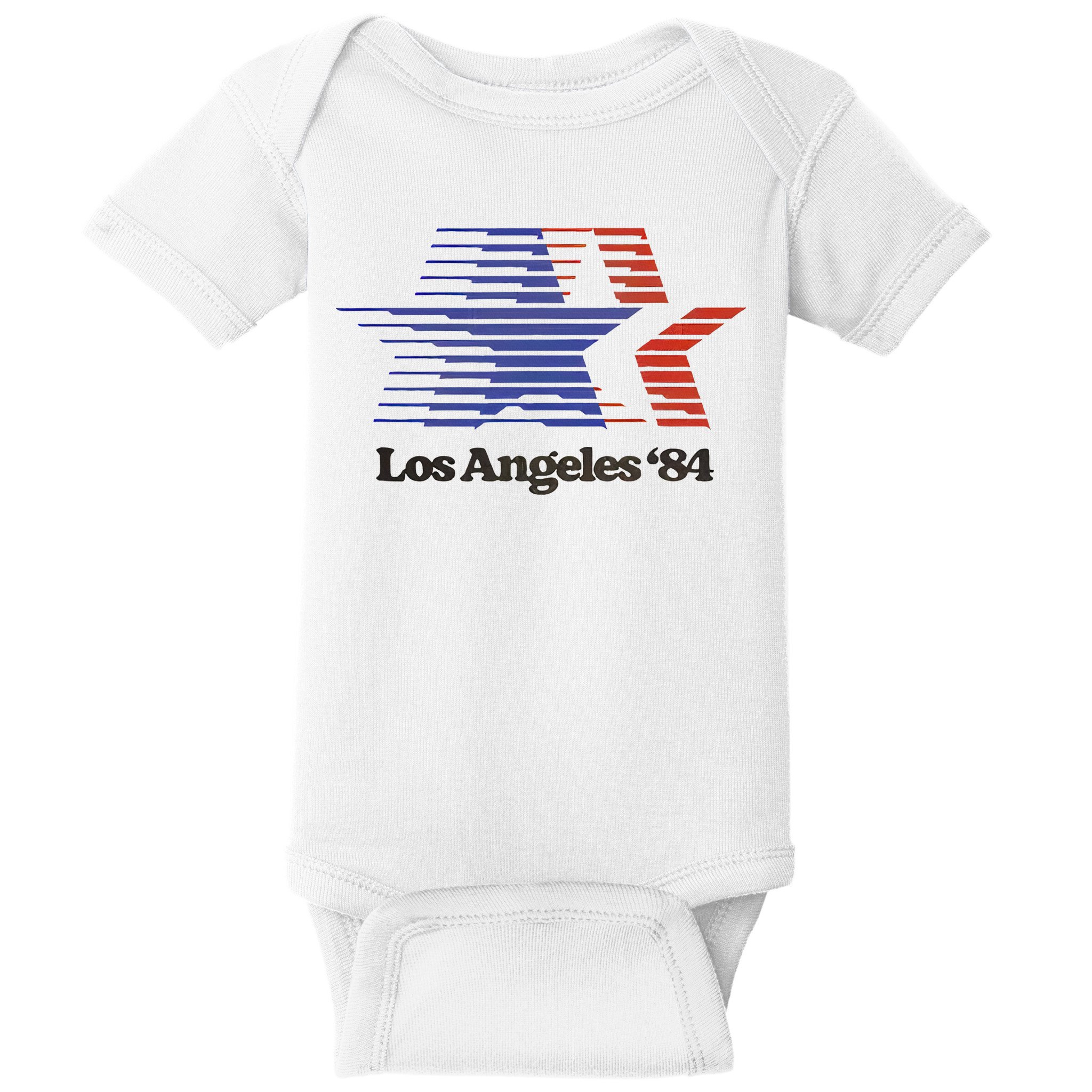 Los Angeles 84 Nostalgic La Retro Vintage Baby Bodysuit