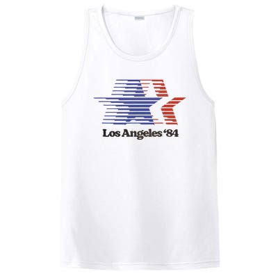 Los Angeles 84 Nostalgic La Retro Vintage PosiCharge Competitor Tank