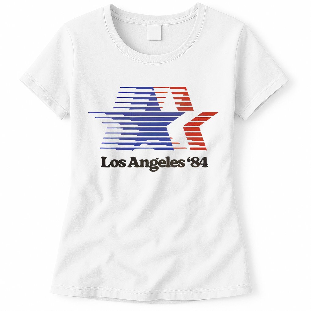 Los Angeles 84 Nostalgic La Retro Vintage Womens T-Shirt