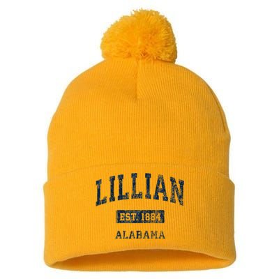 Lillian Alabama Al Vintage Sports Established Pom Pom 12in Knit Beanie