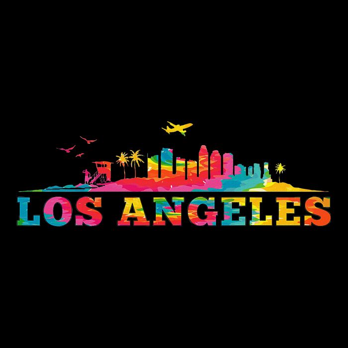 Los Angeles Apparel La Los Angeles Tie Dye Cooling Performance Crew T-Shirt