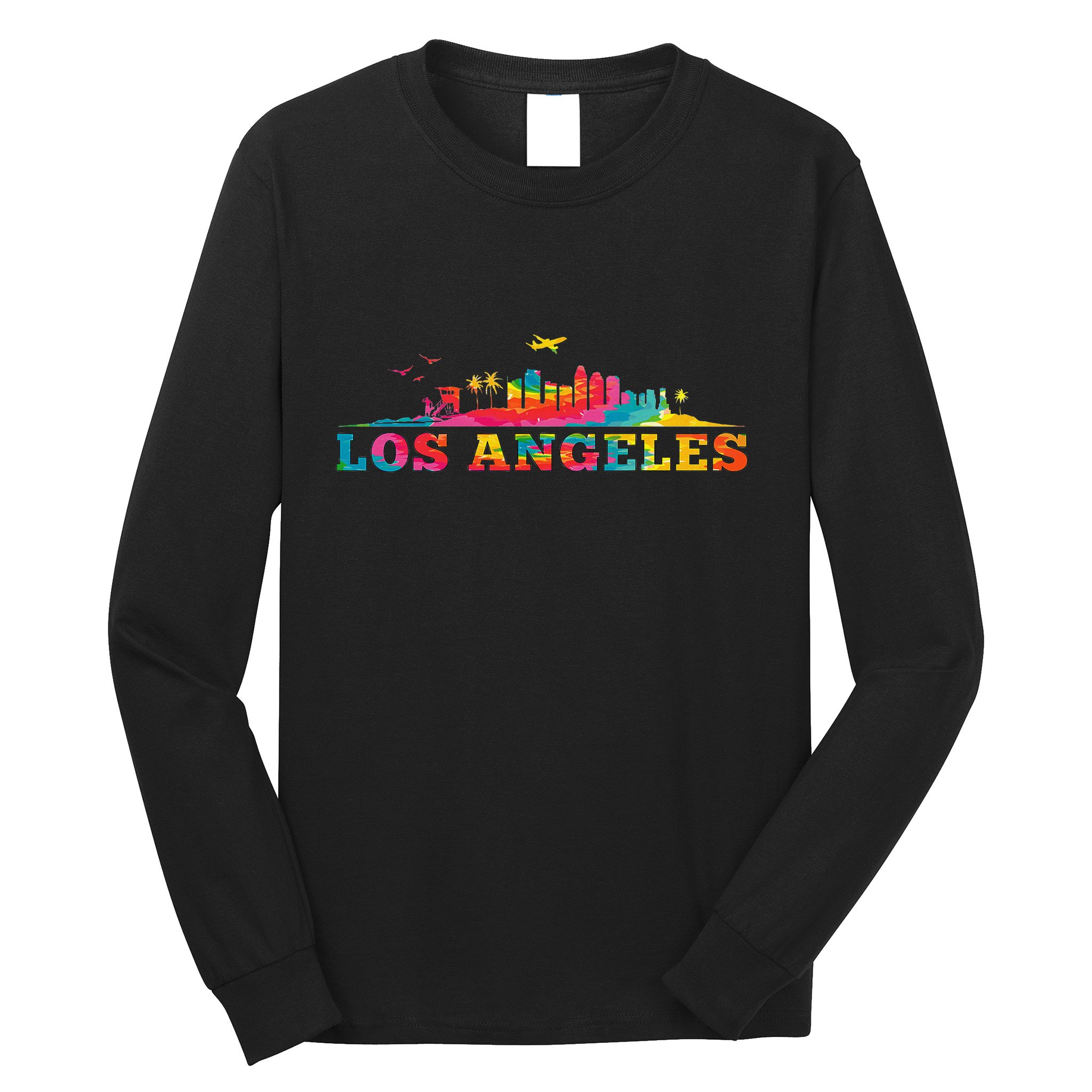 Los Angeles Apparel La Los Angeles Tie Dye Long Sleeve Shirt