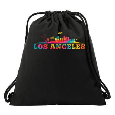 Los Angeles Apparel La Los Angeles Tie Dye Drawstring Bag