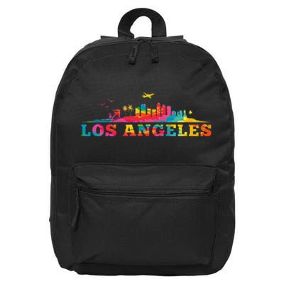 Los Angeles Apparel La Los Angeles Tie Dye 16 in Basic Backpack