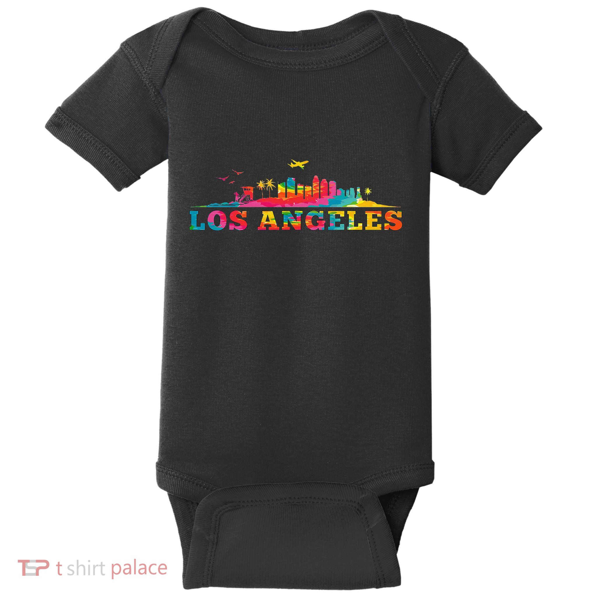 Los Angeles Apparel La Los Angeles Tie Dye Baby Bodysuit