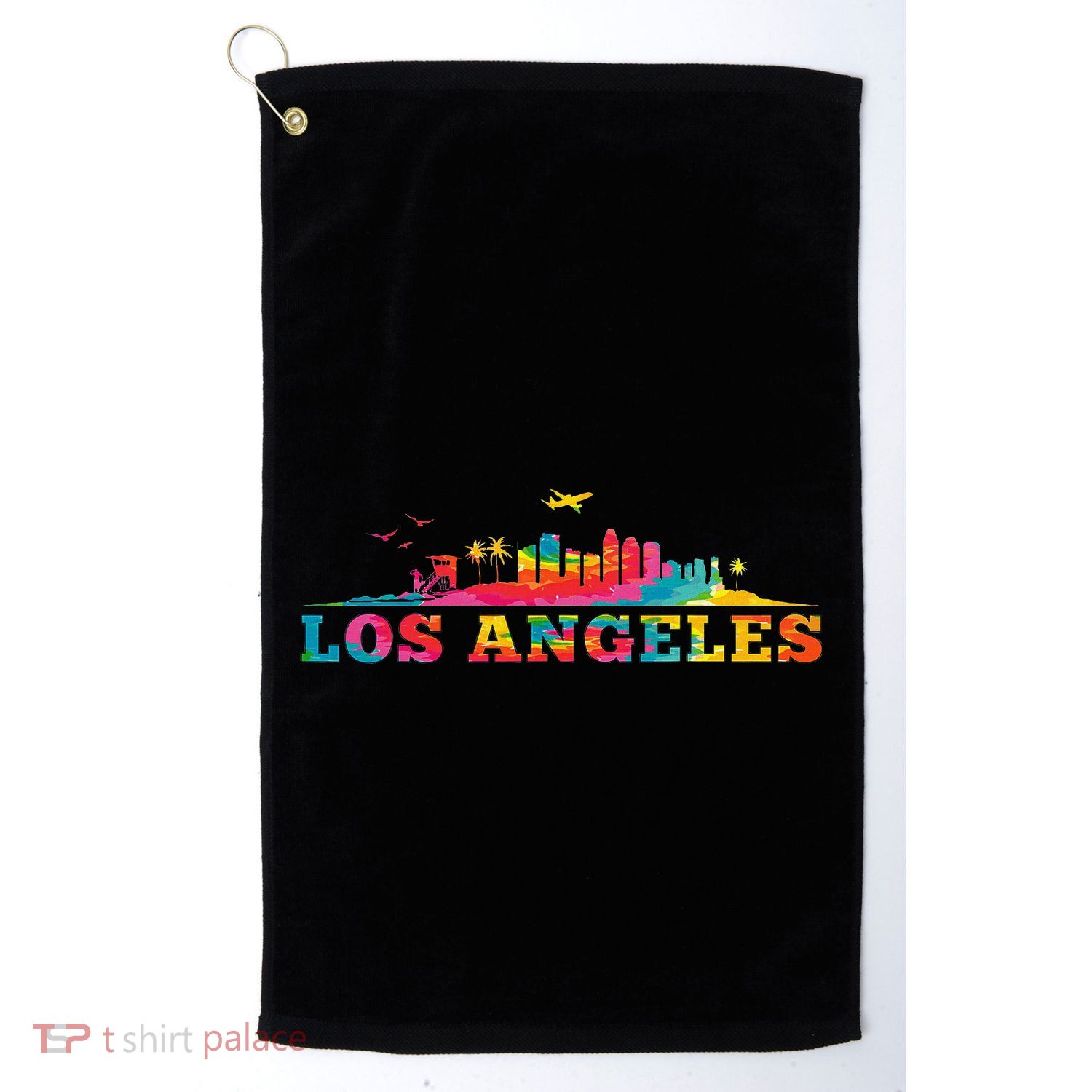 Los Angeles Apparel La Los Angeles Tie Dye Golf Towel