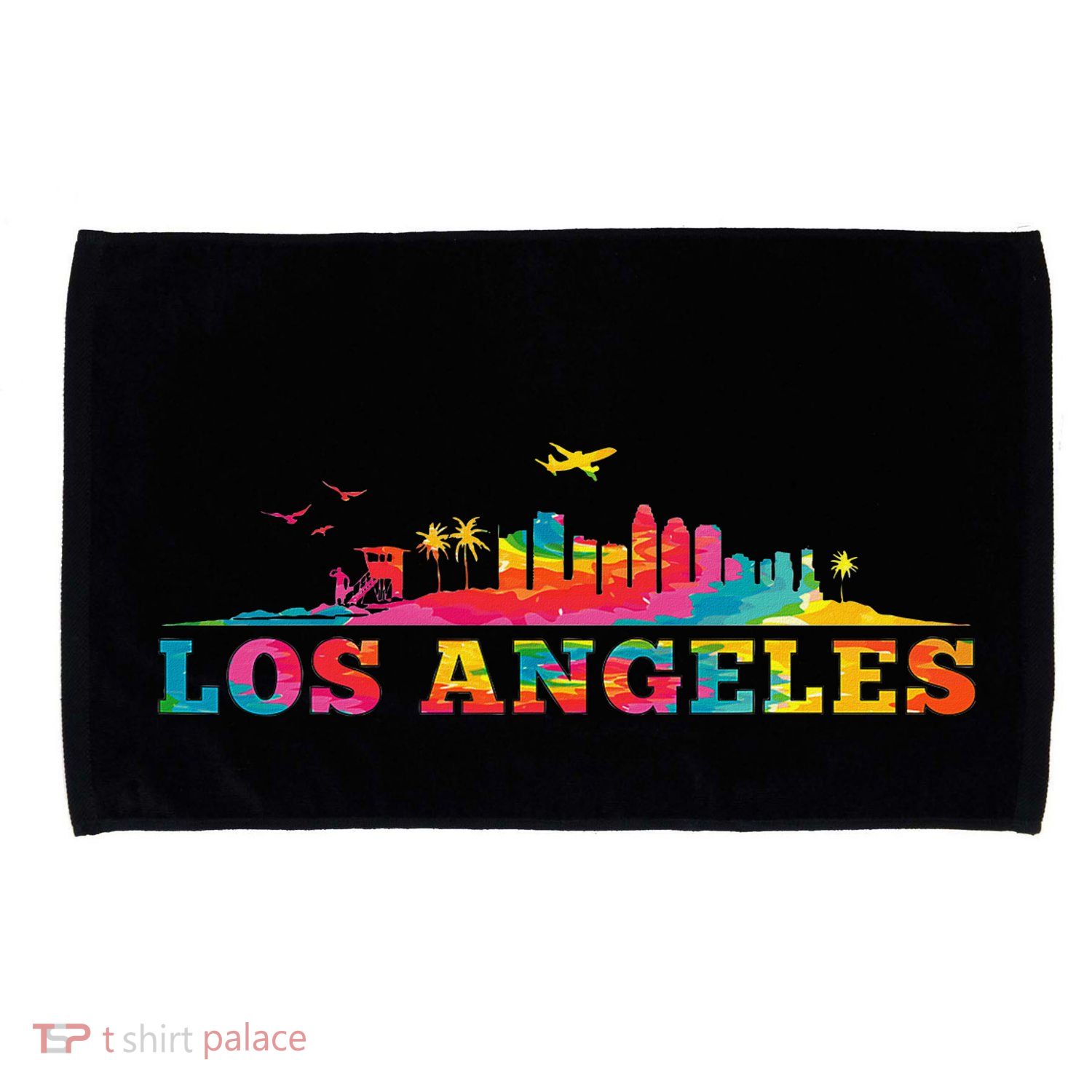 Los Angeles Apparel La Los Angeles Tie Dye Microfiber Hand Towel