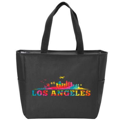 Los Angeles Apparel La Los Angeles Tie Dye Zip Tote Bag