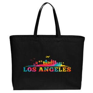 Los Angeles Apparel La Los Angeles Tie Dye Cotton Canvas Jumbo Tote