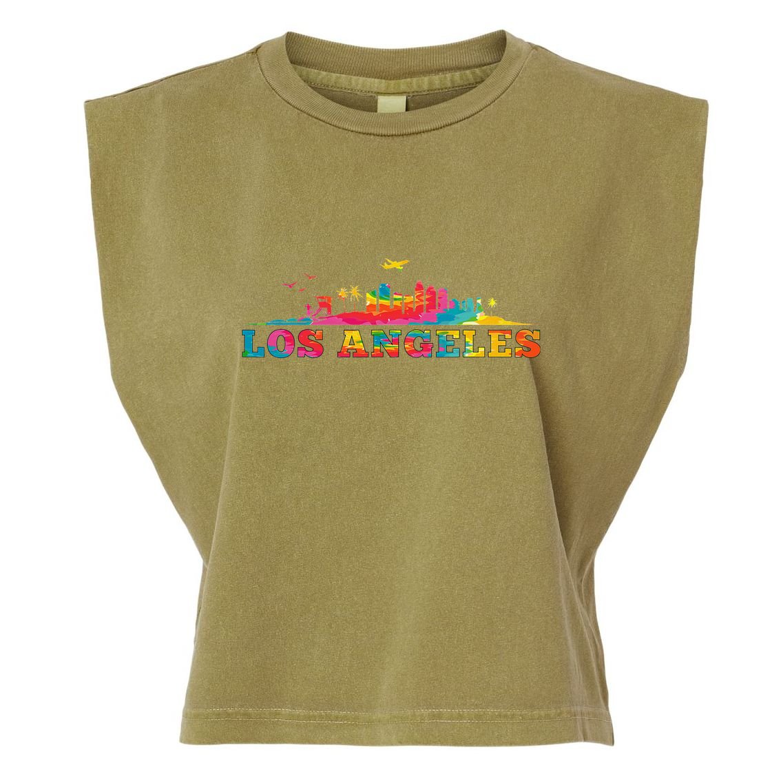 Los Angeles Apparel La Los Angeles Tie Dye Garment-Dyed Women's Muscle Tee
