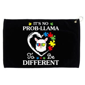 Llama Autism Awareness Gift Be A Little Different Grommeted Golf Towel